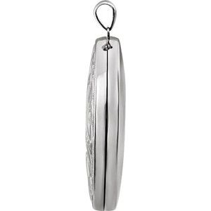 Engravable Embossed Oval Locket