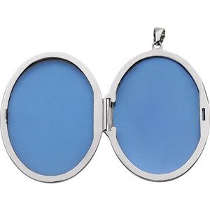 Engravable Embossed Oval Locket