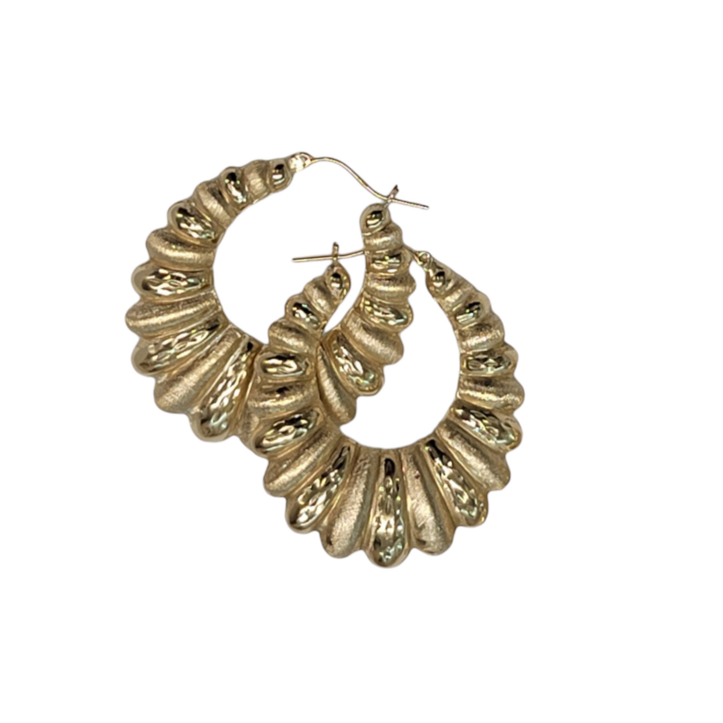 10kt Gold Shrimp Earrings