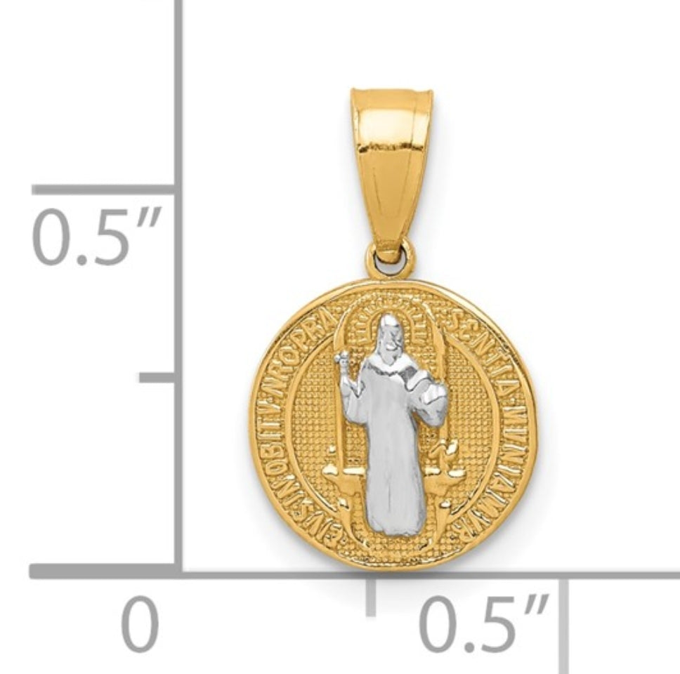 14kt St. Benedict Medal Pendant