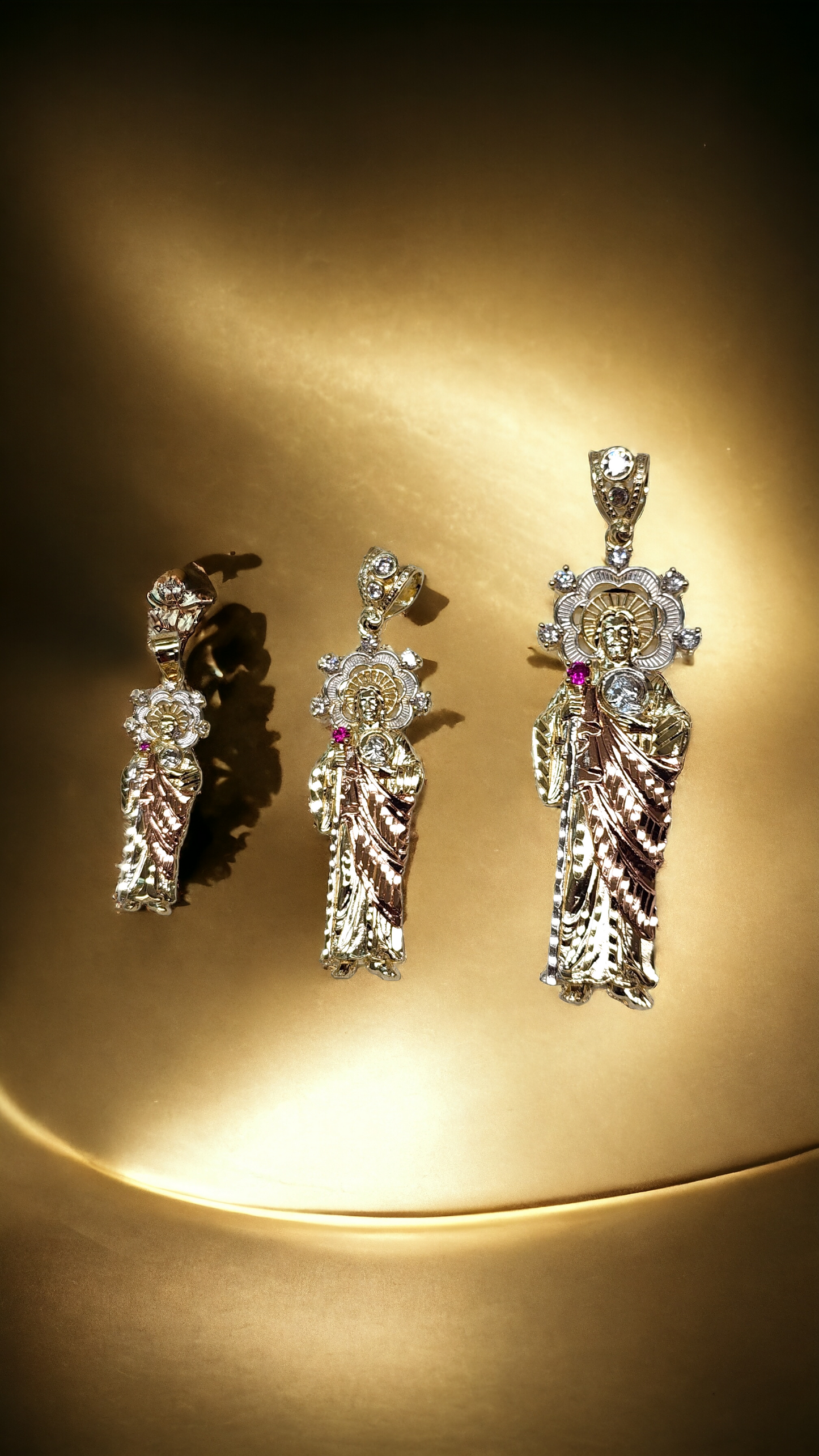 10kt 2 Tone Gold St. Benedict Pendant