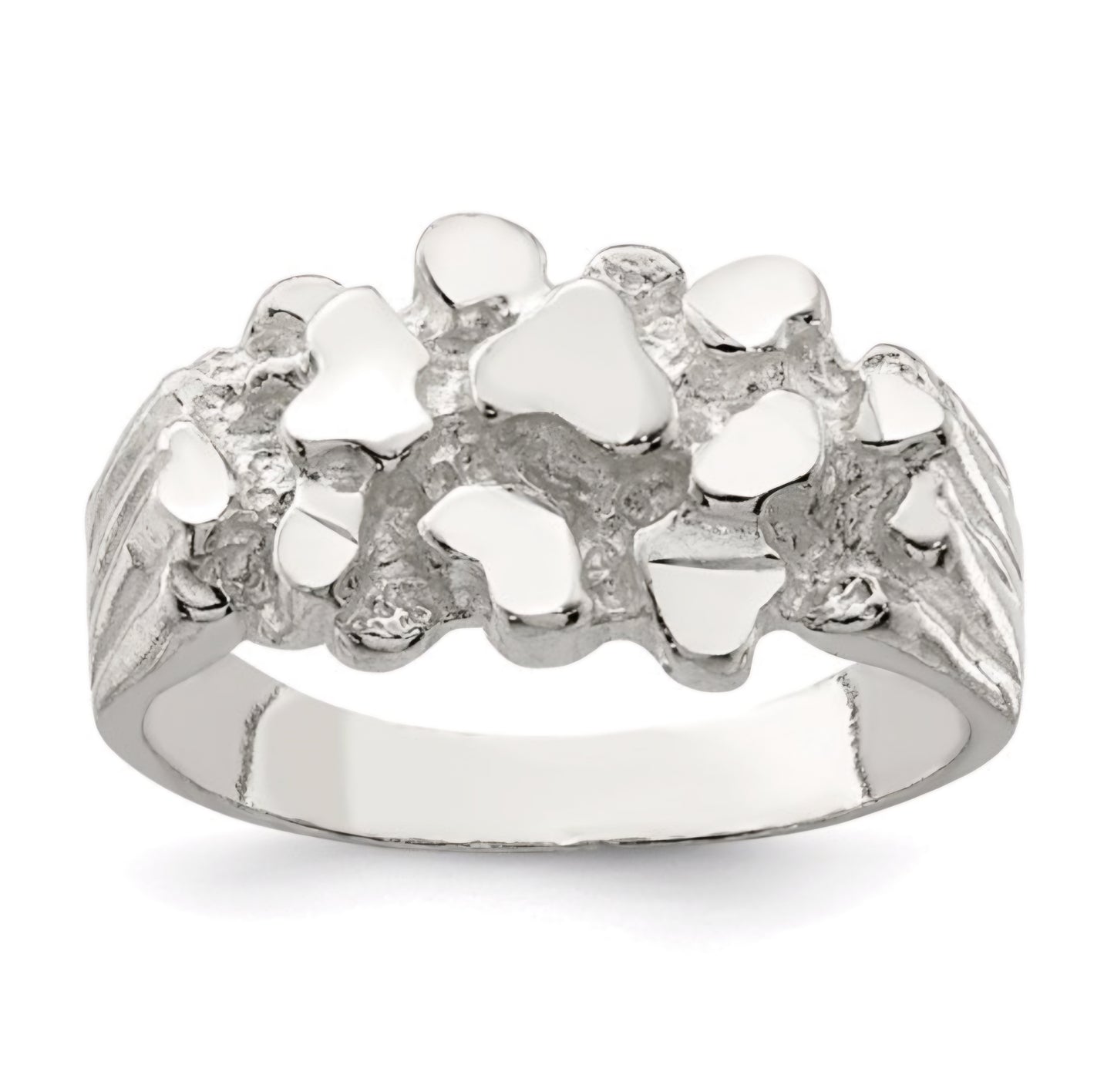 Sterling Silver Nugget Ring
