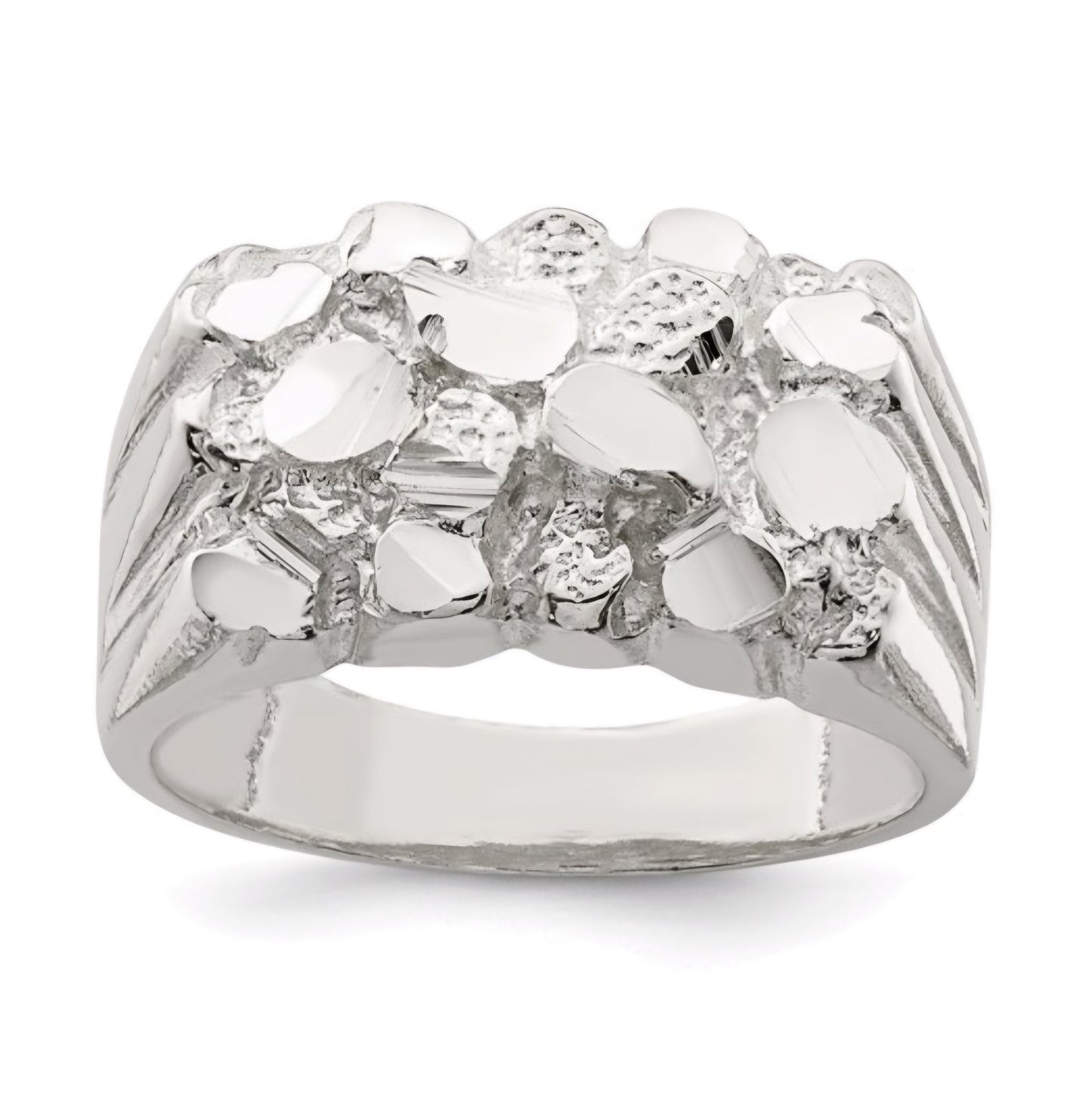 Sterling Silver Nugget Ring