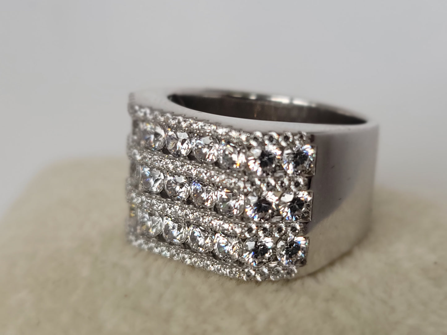 Mens CZ Iced out ring