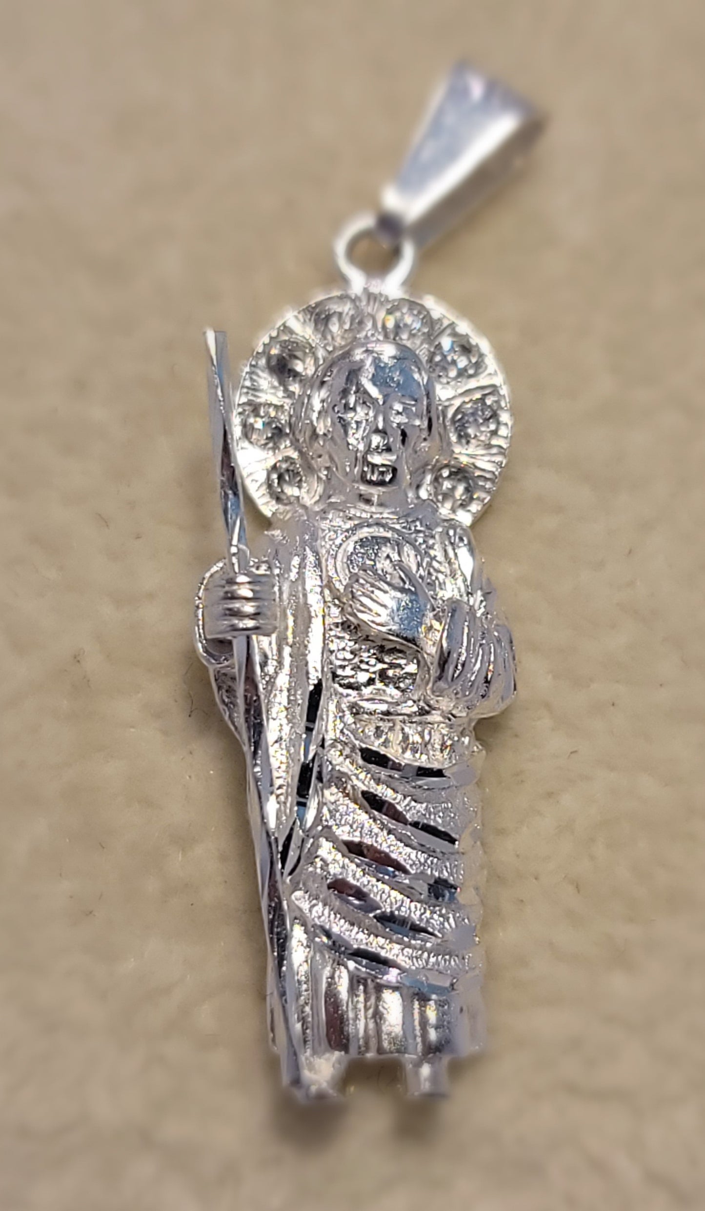 Saint Jude Thaddeus w/ CZ inlay