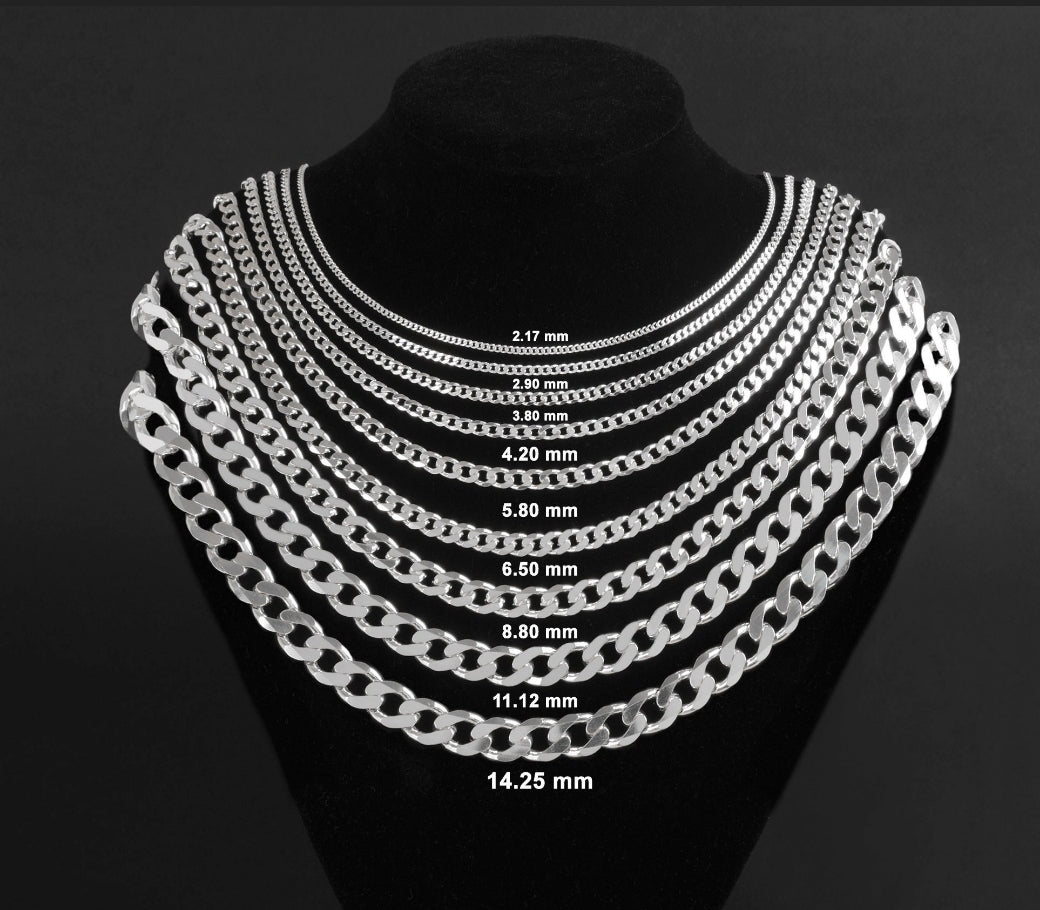 Sterling Silver Curb Link Necklace