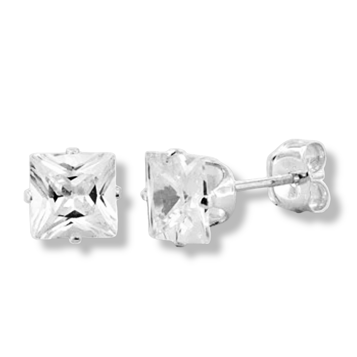 CZ stud earrings