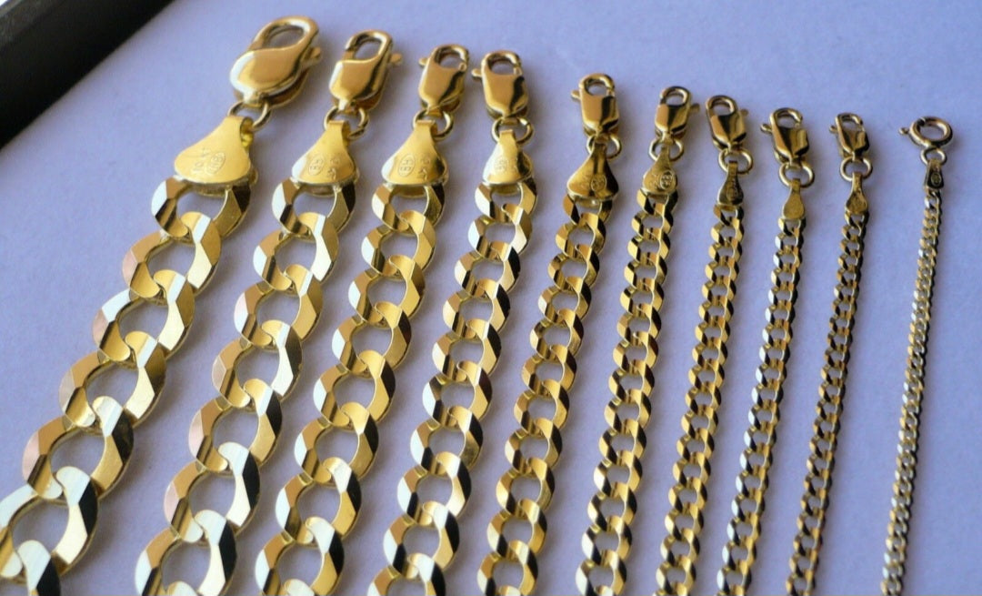 10kt Gold Solid Cuban Link Necklace