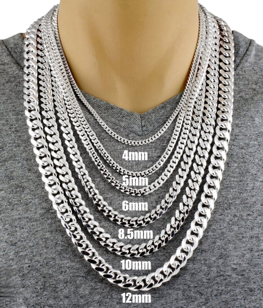 Sterling Silver Miami Cuban Link Necklace