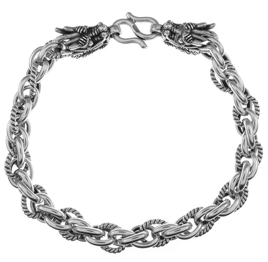 Silver Dragons Bracelet