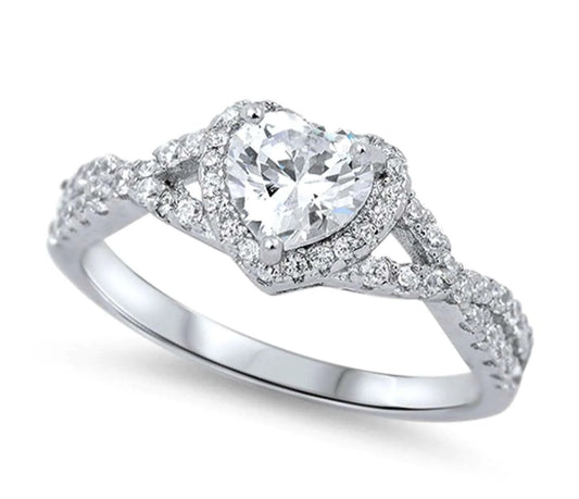 Heart With Cubic zirconia