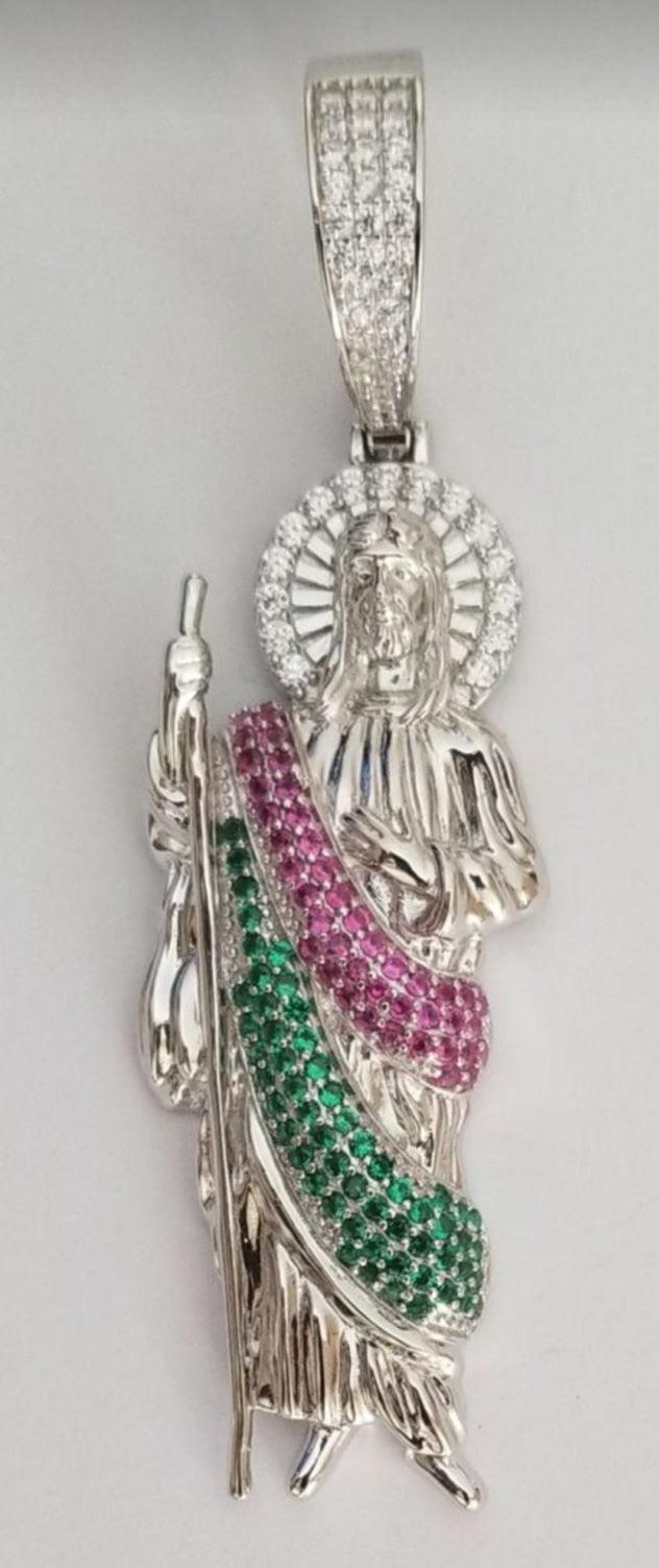 Saint Jude Thaddeus w/ 3CZ inlay