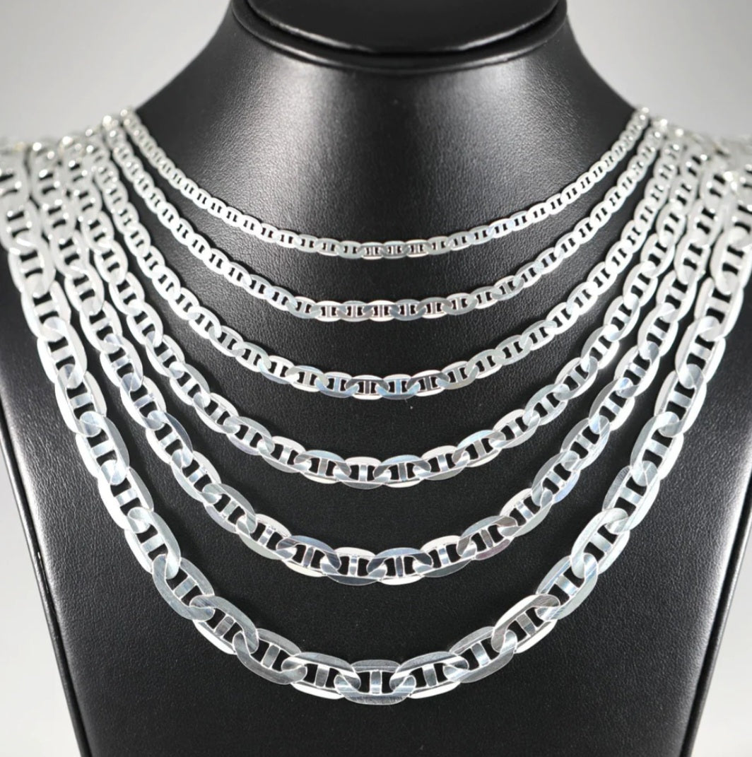Sterling Silver Gucci Link necklace